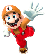 Mario trips over a plate of Nando's he carelessly left on the floor.