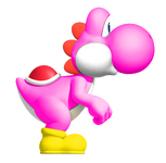 Pink YoshiSMWWii