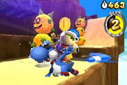 Boomerang Bowser Jr. on Boshi in Level 5-2