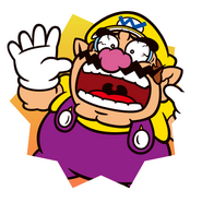 Sticker Wario (sad) - Mario Party Superstars