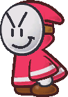 A Red Bandit from Paper Mario: The Thousand Year Door.