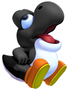 Black Baby Yoshi 3D