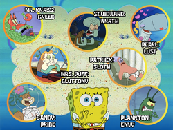 spongebob theory 7 sins