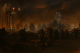 US Forces fighting off Imperial AT-AT's at Ford, which lasted from May 1st, to August 20th, of 2020, and was credited as the last official Battle within the United States...