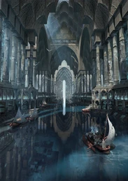 Underground canal. Source: https://www.artstation.com/artwork/isfahan-aec79338-7579-46c2-9cf8-dc9a3262624c