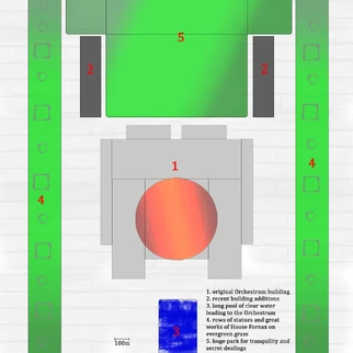 Birds eye topdown sketch