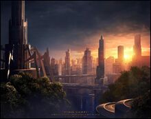 The central district in Lux Gravare.