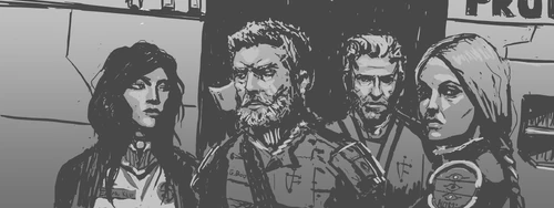 Kiran, Booker, Gabriel, Nomi - Art by @Incdraw