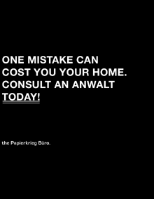 Informational advertisement of the Büro