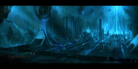 Necropolis. Source: https://tomedwardsconcepts.deviantart.com/art/Atlantiscityfinal-351497129