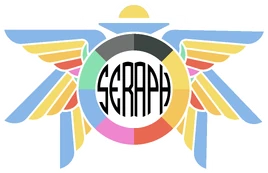 SERAPH Logo Wings White