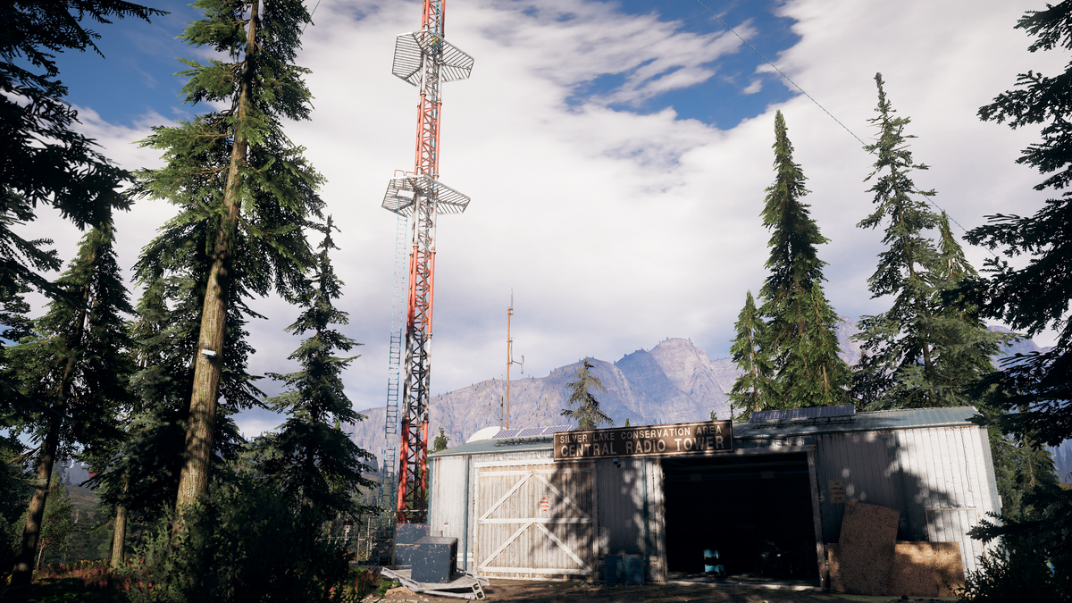 Far cry 5 вышки. Фар край 5 локации. Far cry 5 вышки. Как уничтожить глушитель на первой радиовышке far cry 5. Far cry 5 вышка тафт река хенбейн карта.