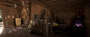 Kupka Ranch - Interior of the barn with Arcade cabinet