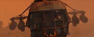 An armed Mi-8 Hip about to fire it's armaments