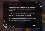 Note pointing towards the safe in the old grain elevator