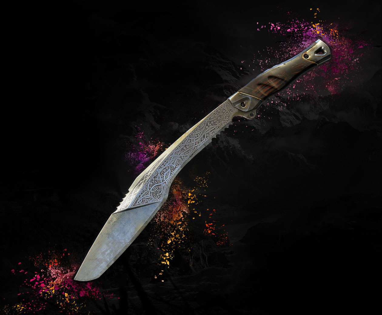 ArtStation - Damascus Kukri Knife