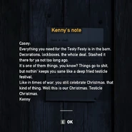 Hyde Barn - Kenny's Note