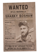 Sharky's Wanted Poster