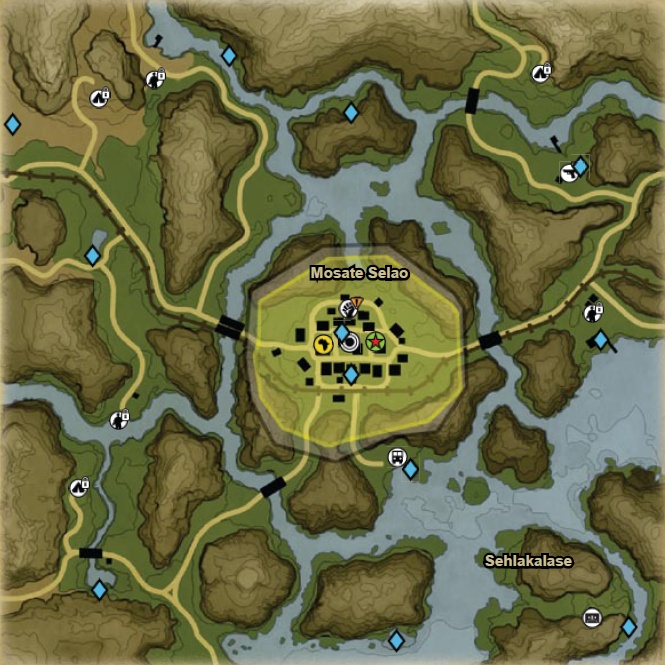 General map, Bowa-Seko - maps - Far Cry 2 Game Guide