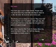 Irwin is treated worse then kids