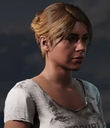 Bun Side Bangs, Blonde