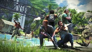 The four co-op characters