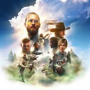 Joseph in another Far Cry 5 key art