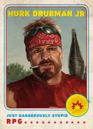 Hurk as he appears in promotional artwork for the Guns for Hire feature in Far Cry 5