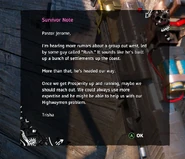 Trisha suggests to contact Rush once Prosperity is up and running