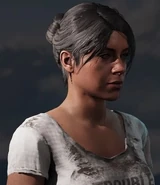 Bun Side Bangs, Grey