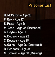 Pratt on a prisoner list.