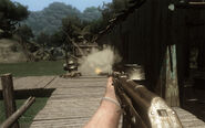 An AK-47 used by the player to destroy an Ammo Pile