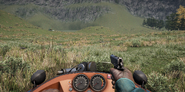 Like most vehicles, you can shoot while driving