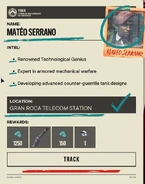 Matéo Serrano Dossier