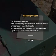 Holland Valley Station - Reaping Orders