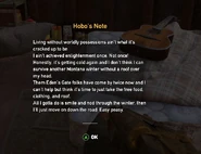 Hobo's Note