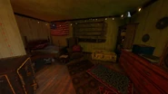 Bedroom with a safe