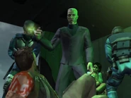 Krieger in a helicopter after capturing Jack and Val