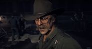 Sheriff Whitehorse reuniting with the player at the Hope County Jail.