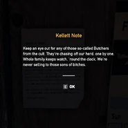 Kellett Cattle Co. - Kellett note #2