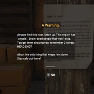 Barlow Residence - A Warning