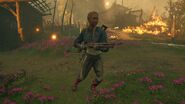 Mickey without the helmet armed with a shotgun for close-quarter engagement