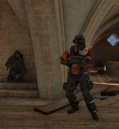 Clarita Vargas in close combat (Flamethrower)