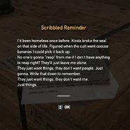 Note - Scribbled Reminder