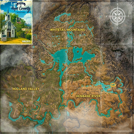 Hope map. Округ Хоуп карта. Far Cry 5 карта. Площадь карты far Cry 6. Far Cry 6 размер карты.