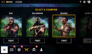 Champion selection screen