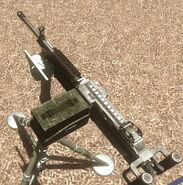 A stationary M249 in Far Cry 2