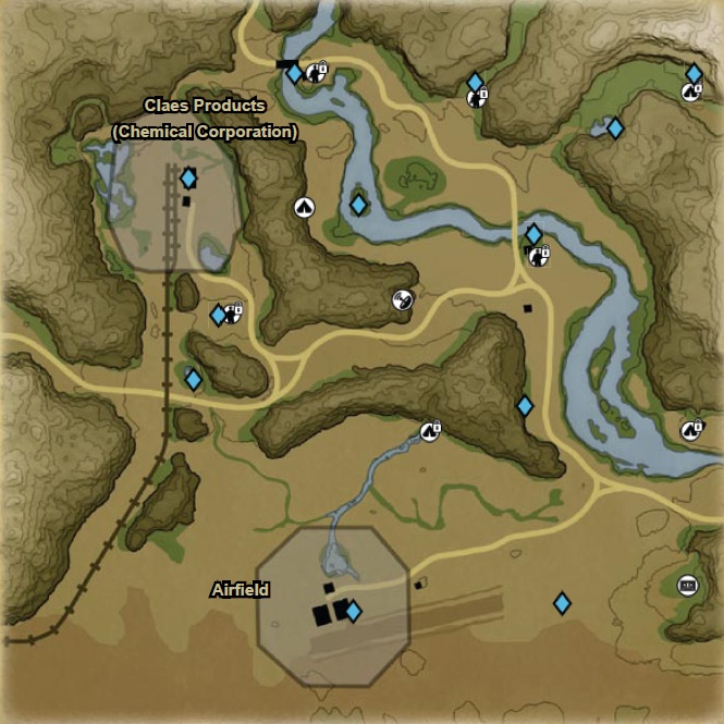 Far Cry 2 Map - Airport Town 