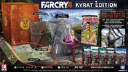 Pre-order image for the Kyrat edition. In this image the map is much different than what it is in the retail version of Far Cry 4, being much larger and appearing that the mountains and snow areas were more accessible at any time, instead of just being restricted to a few missions.