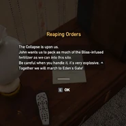 Doverspike Compound - Cabin, Reaping Orders